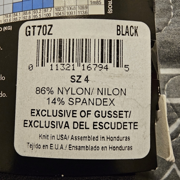 George Black Opaque Control-Top Tights, NIP, Size 4 - Picture 2 of 5